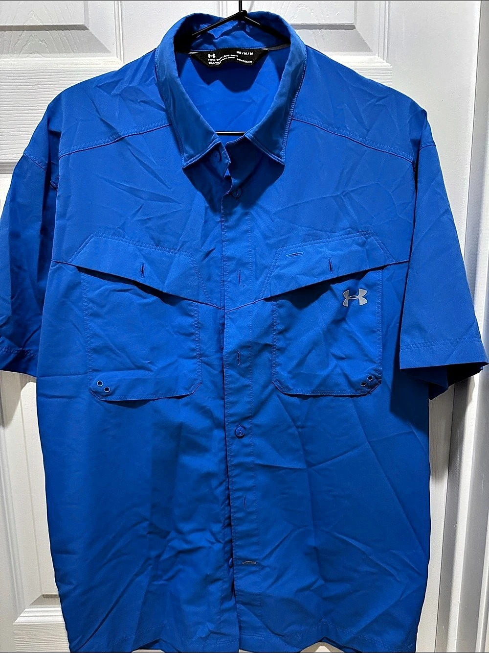 Under Armour Men's UA Tide Chaser Short Sleeve Blue Shirt Medium